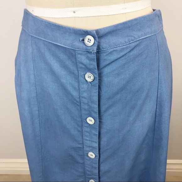 STAUD Tommy Jersey Midi Button Front Skirt - Picture 3 of 9